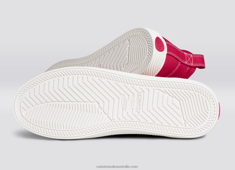 T8NFN280 Women Pantone Viva Magenta/Off-White Canvas Cariuma