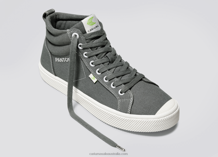 T8NFN282 Women Pantone Gargoyle Grey Canvas Cariuma