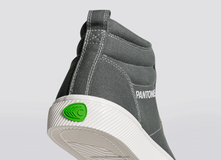 T8NFN282 Women Pantone Gargoyle Grey Canvas Cariuma