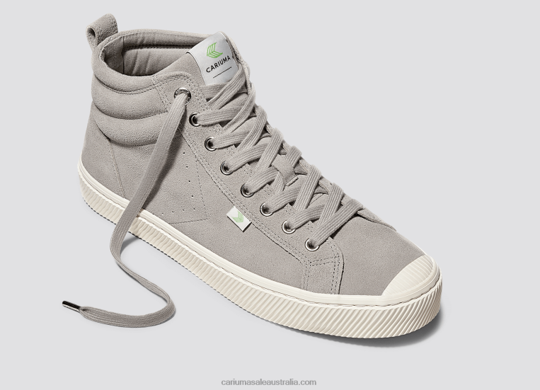 T8NFN288 Women Grey Suede Cariuma