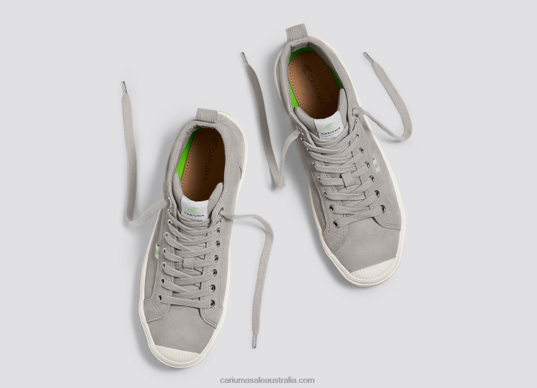 T8NFN288 Women Grey Suede Cariuma
