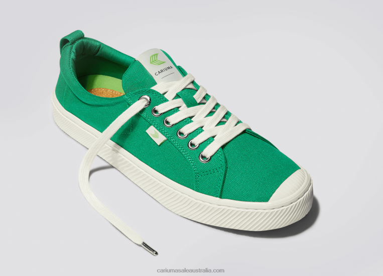 T8NFN222 Women Green Canvas Cariuma