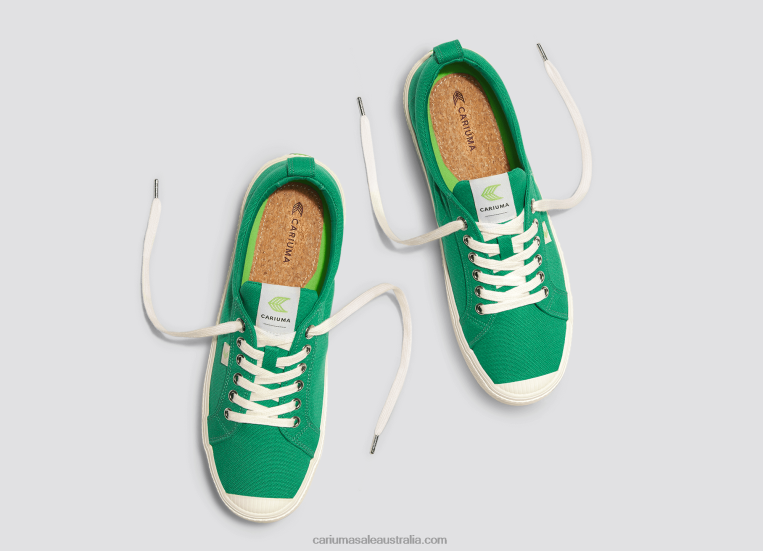 T8NFN222 Women Green Canvas Cariuma