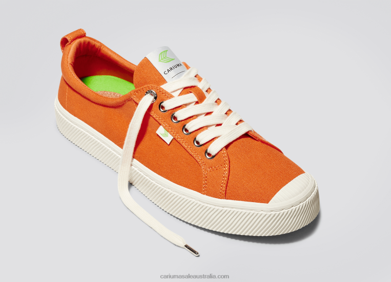 T8NFN233 Women Tangerine Canvas Cariuma