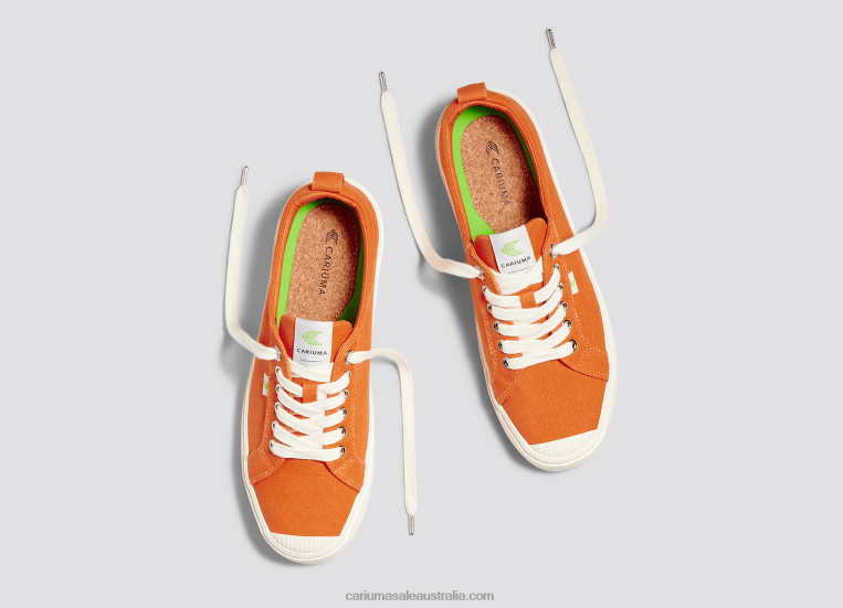 T8NFN233 Women Tangerine Canvas Cariuma