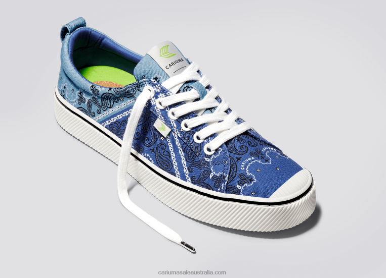 T8NFN237 Women Blue Bandana Canvas Cariuma