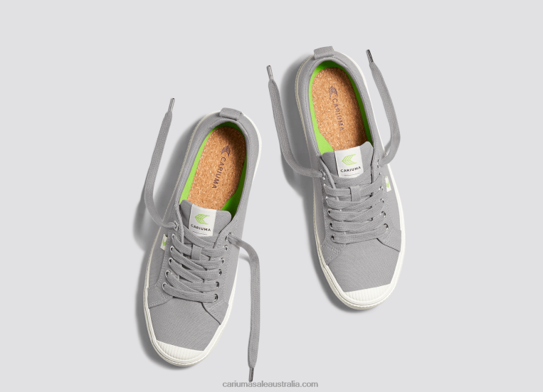 T8NFN241 Women Light Grey Canvas Cariuma