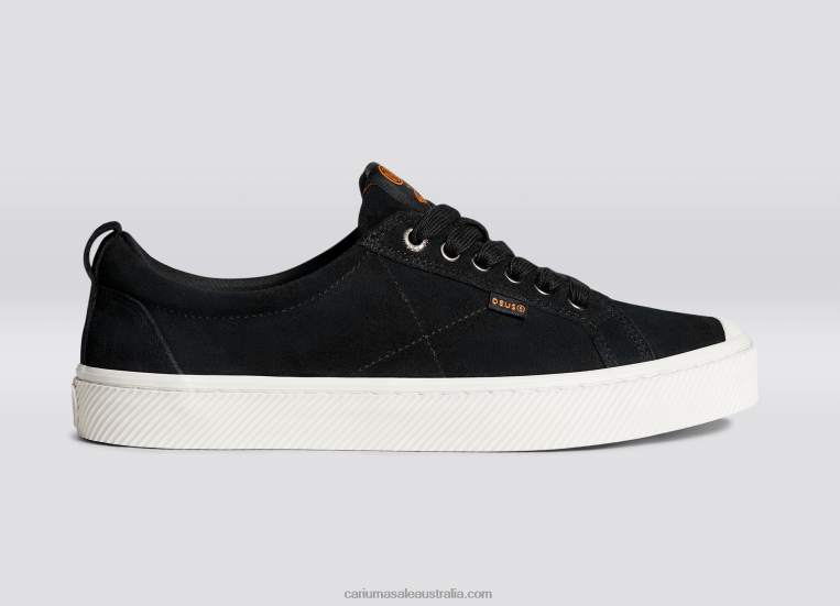 T8NFN243 Women Deus Ex Machina Black Suede Cariuma
