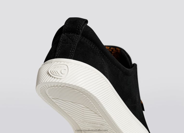 T8NFN243 Women Deus Ex Machina Black Suede Cariuma
