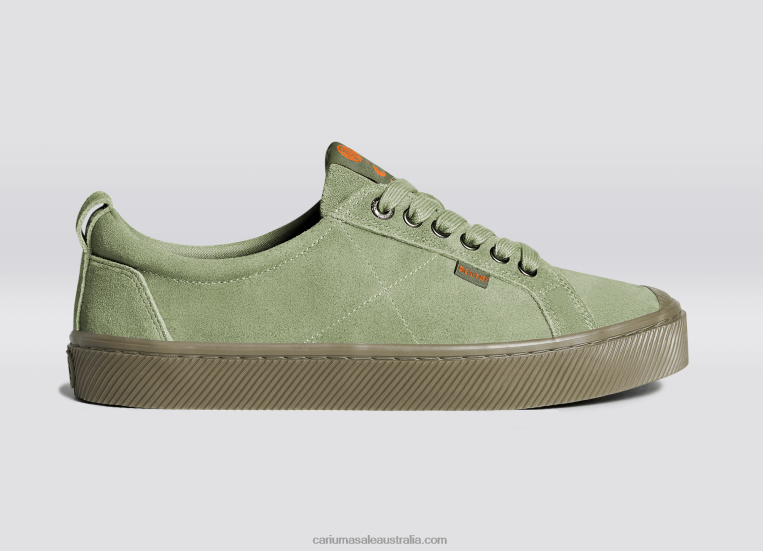 T8NFN244 Women Deus Ex Machina Oil Green Suede Cariuma