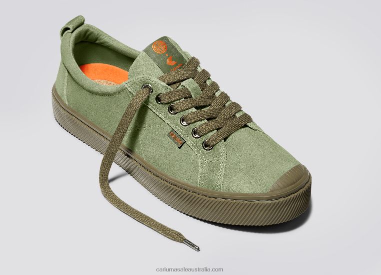 T8NFN244 Women Deus Ex Machina Oil Green Suede Cariuma
