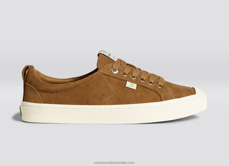 T8NFN248 Women Camel Suede Cariuma