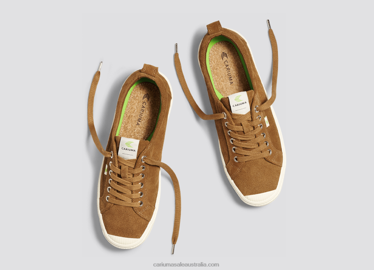 T8NFN248 Women Camel Suede Cariuma