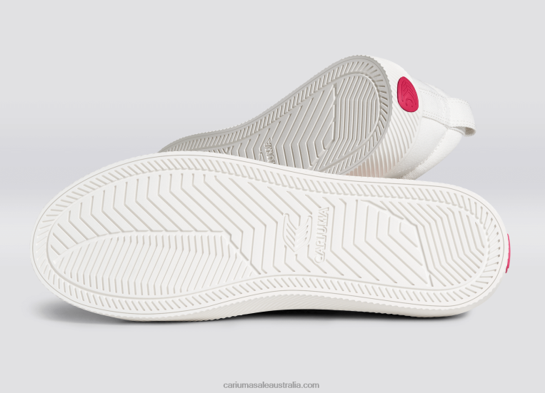 T8NFN252 Women Pantone Off-White/Viva Magenta Canvas Cariuma