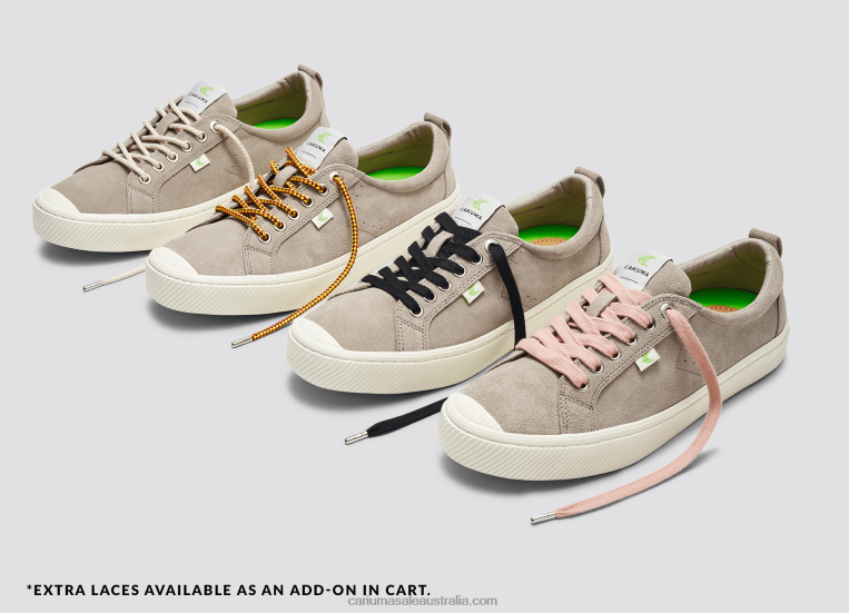 T8NFN256 Women Grey Suede Cariuma