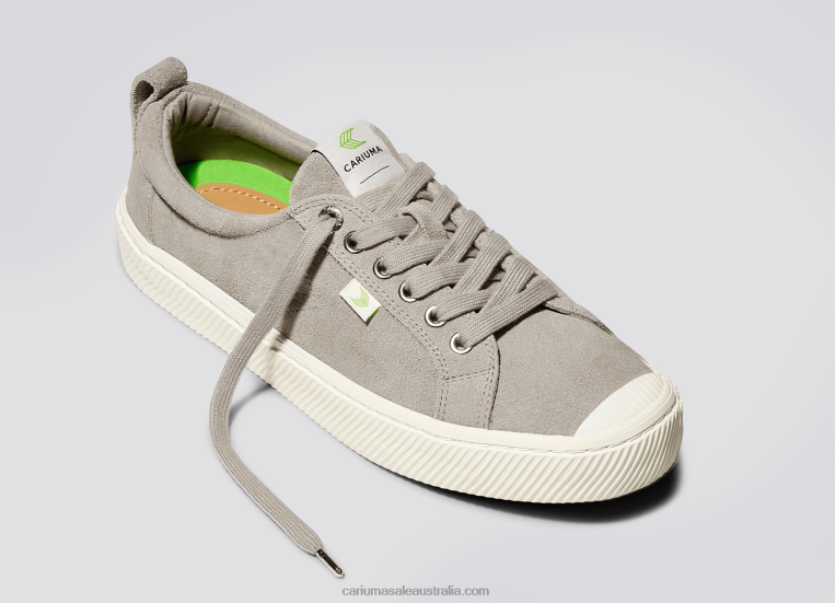 T8NFN256 Women Grey Suede Cariuma