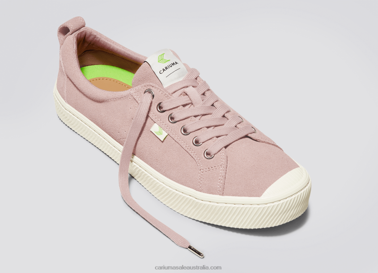 T8NFN259 Women Rose Red Suede Cariuma