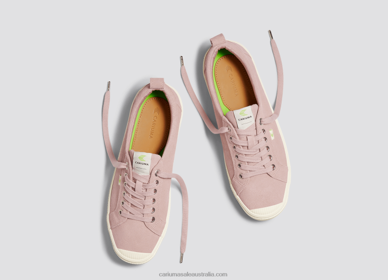 T8NFN259 Women Rose Red Suede Cariuma