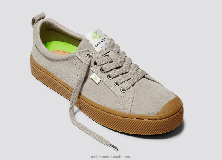 T8NFN260 Women Grey Gum Suede Cariuma
