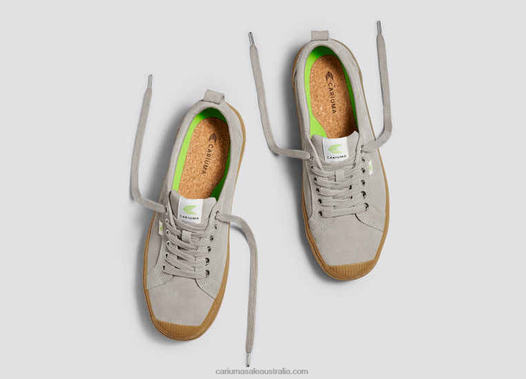 T8NFN260 Women Grey Gum Suede Cariuma
