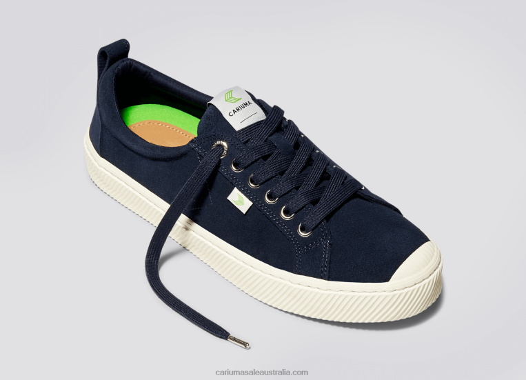 T8NFN264 Women Navy Suede Cariuma