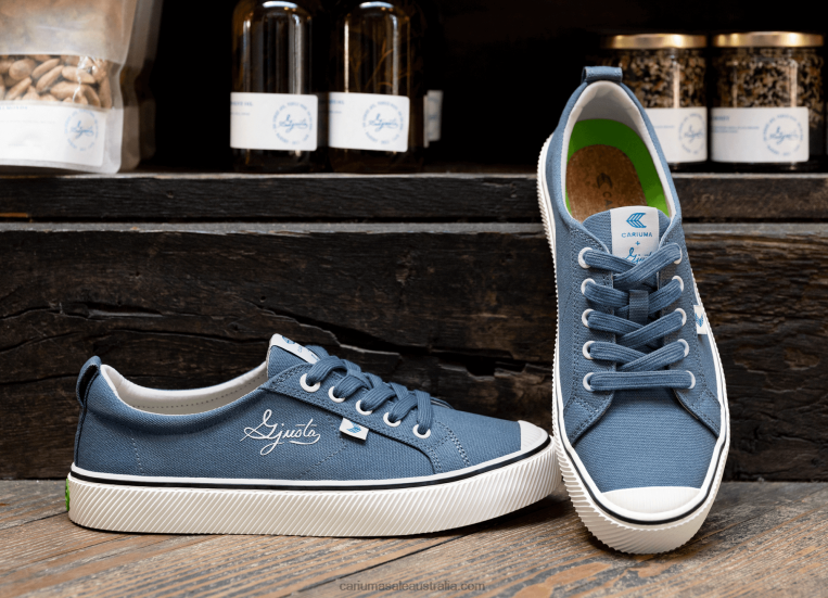T8NFN267 Women Gjusta Steel Blue Canvas Cariuma