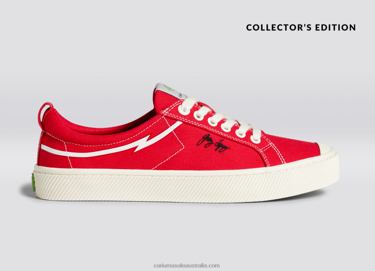 T8NFN306 Women Gerry Lopez Red Canvas Cariuma