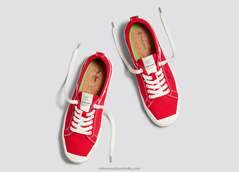 T8NFN306 Women Gerry Lopez Red Canvas Cariuma