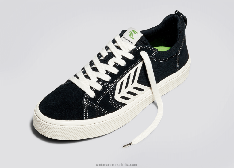 T8NFN366 Women Left foot(Single Shoe)-Black Contrast/Ivory Cariuma