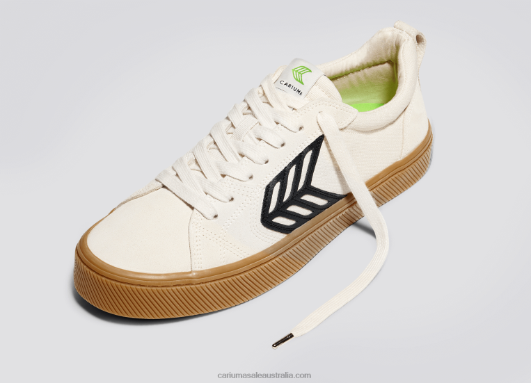 T8NFN370 Women Left foot(Single Shoe)-Off-White Vintage Gum/Black Cariuma