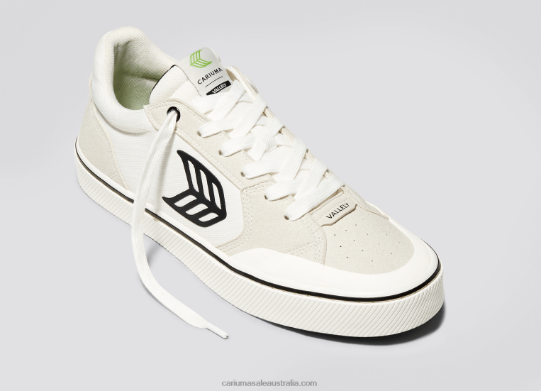 T8NFN334 Women Off-White Vintage/Black Cariuma